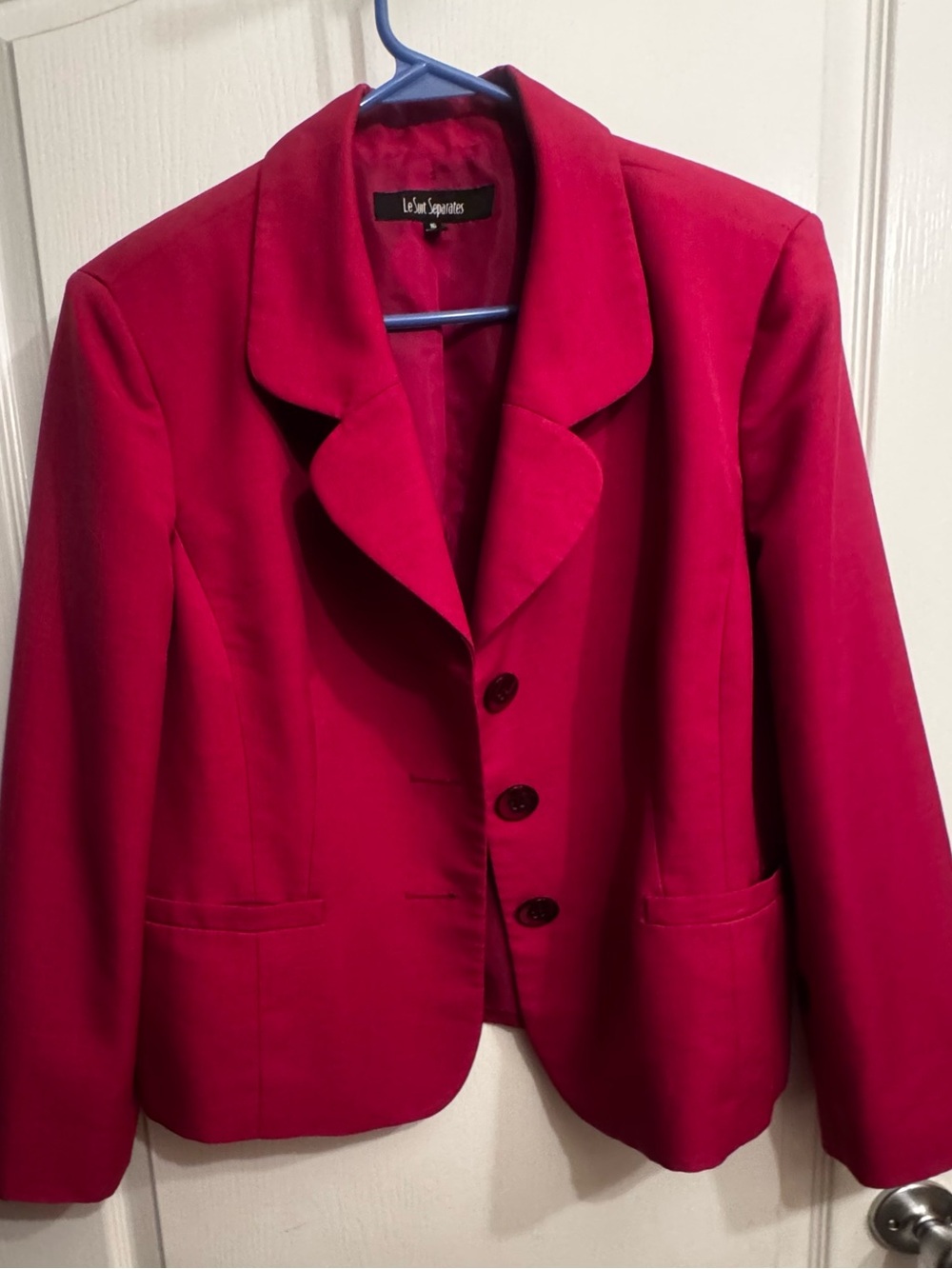 Le Suit Fuchsia Tailored Blazer